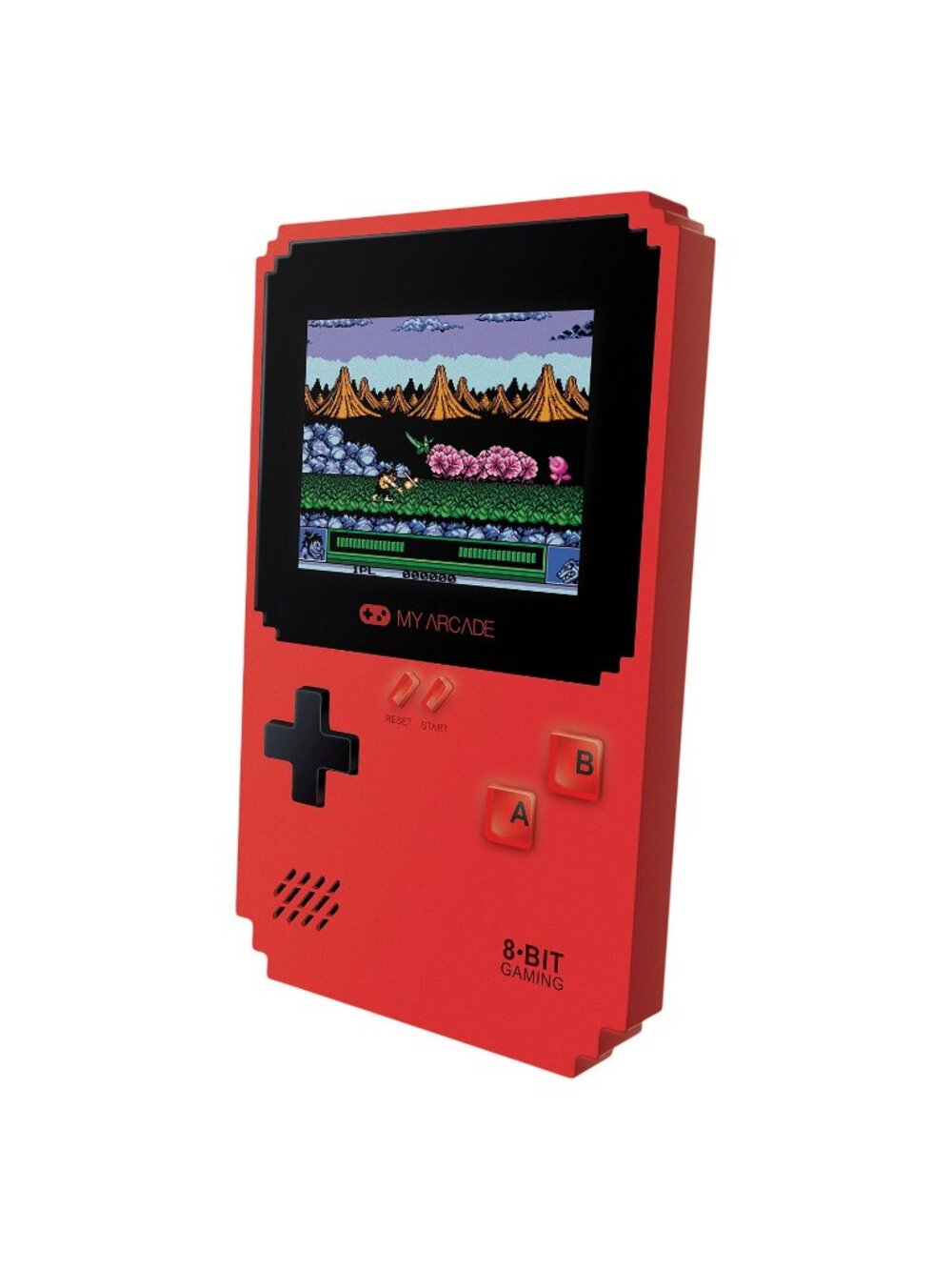 NWT My Arcade Classic Handheld Retro Gaming System with 300 Games Red 5x7x1